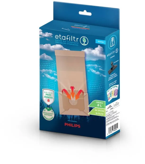 Set 4 saci de praf ETA ETAPHI5 pentru aspiratoare AEG, Electrolux, Philips