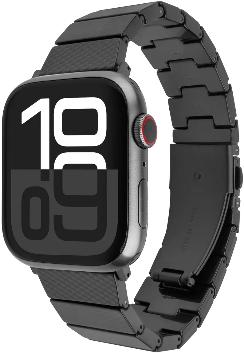 Fixed Resin Strap pro for Apple Watch 44/45/46/49, Carbon Black