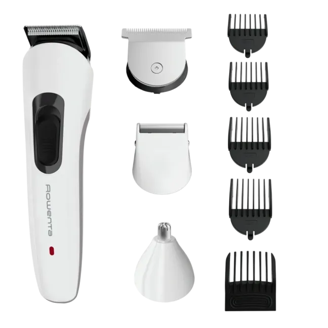 ROWENTA TN8961F4 Multistyle 9 in 1 Grooming Kit, White