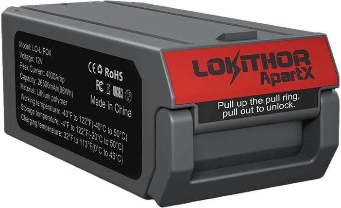 Lokithor Baterie ApartX LO-LIPOX de 4000 mAh si 98 Wh