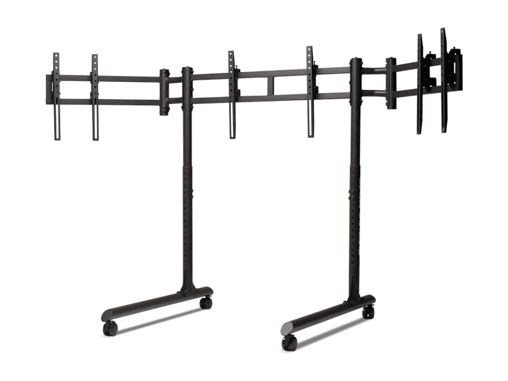 Suport TV / Monitor Next Level Racing Next Level Round Tube Freestanding Triple Monitor Stand