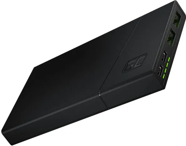 Green Cell PBGC02S power bank Lithium Polymer (LiPo) 10000 mAh Black