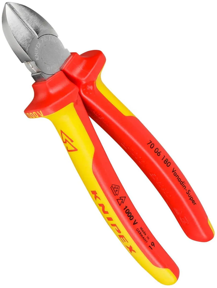 KNIPEX Cleste Diagonal Cutter chrome plated 180 mm