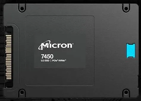 SSD Micron 7450 PRO 960GB U.3 NVMe PCIe Gen4 1DWPD