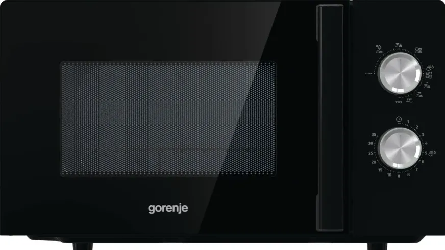 Cuptor cu Microunde GORENJE MO20E2BH Microwave Oven, Free Standing, Capacity 20 L, Power 800 W, No Ddisplay, Black