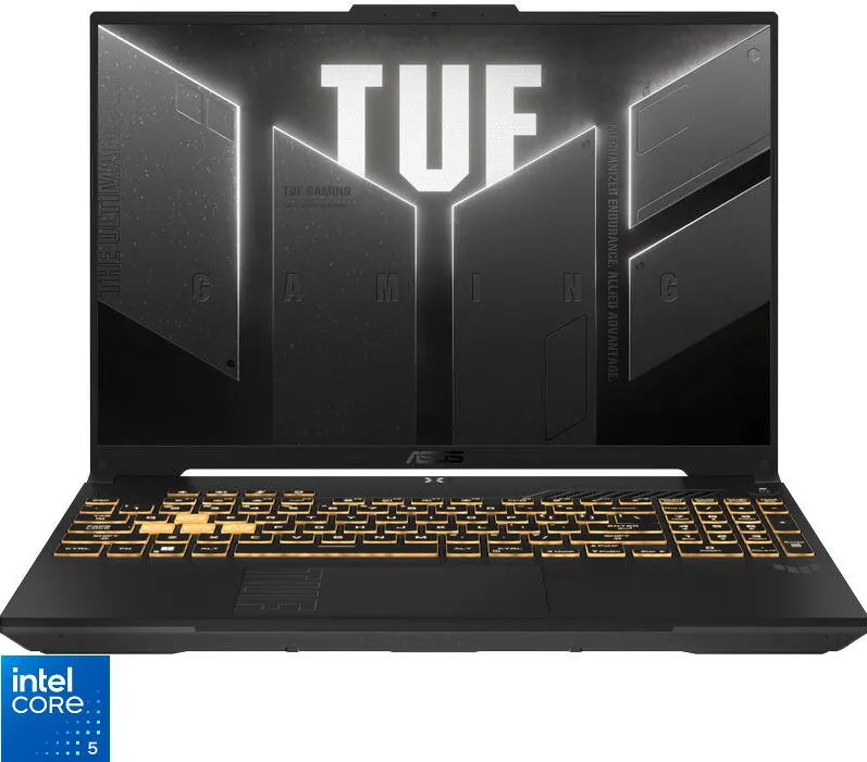 Laptop Asus Gaming 16'' TUF F16 FX607VU, FHD+ 144Hz, Procesor Intel Core 5 210H (12M Cache, up to 4.80 GHz), 16GB DDR5, 512GB SSD, GeForce RTX 4050 6GB, No OS, Mecha Gray