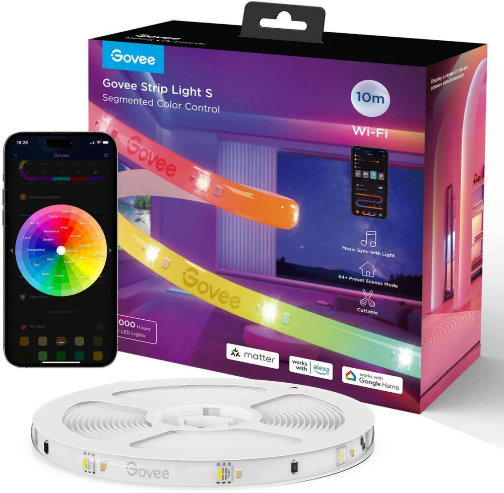 Govee Govee H612C 10m | Taśma LED | Wi-Fi, Bluetooth, RGBIC