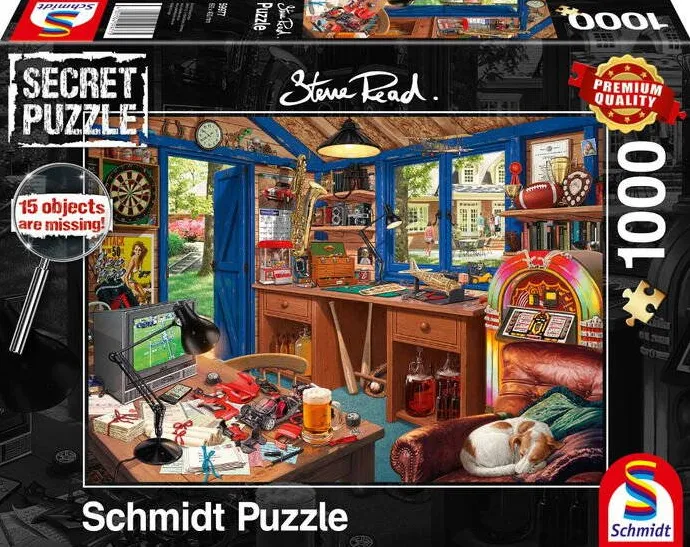 Puzzle Schmidt Spiele Steve Read: Secret Puzzle - Fathers workshop (1000 pieces)