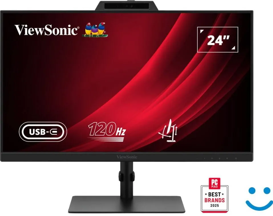 Monitor VIEWSONIC VG2441V 23,8", IPS, Full HD, negru, 54x32x5cm