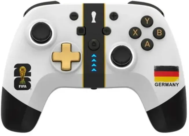 Gamepad DragonShock Controller Wireless DragonShock ORION+ FIFA WorldCup 26 Turkey, Compatibil cu PC, Android/iOS Alb/Negru