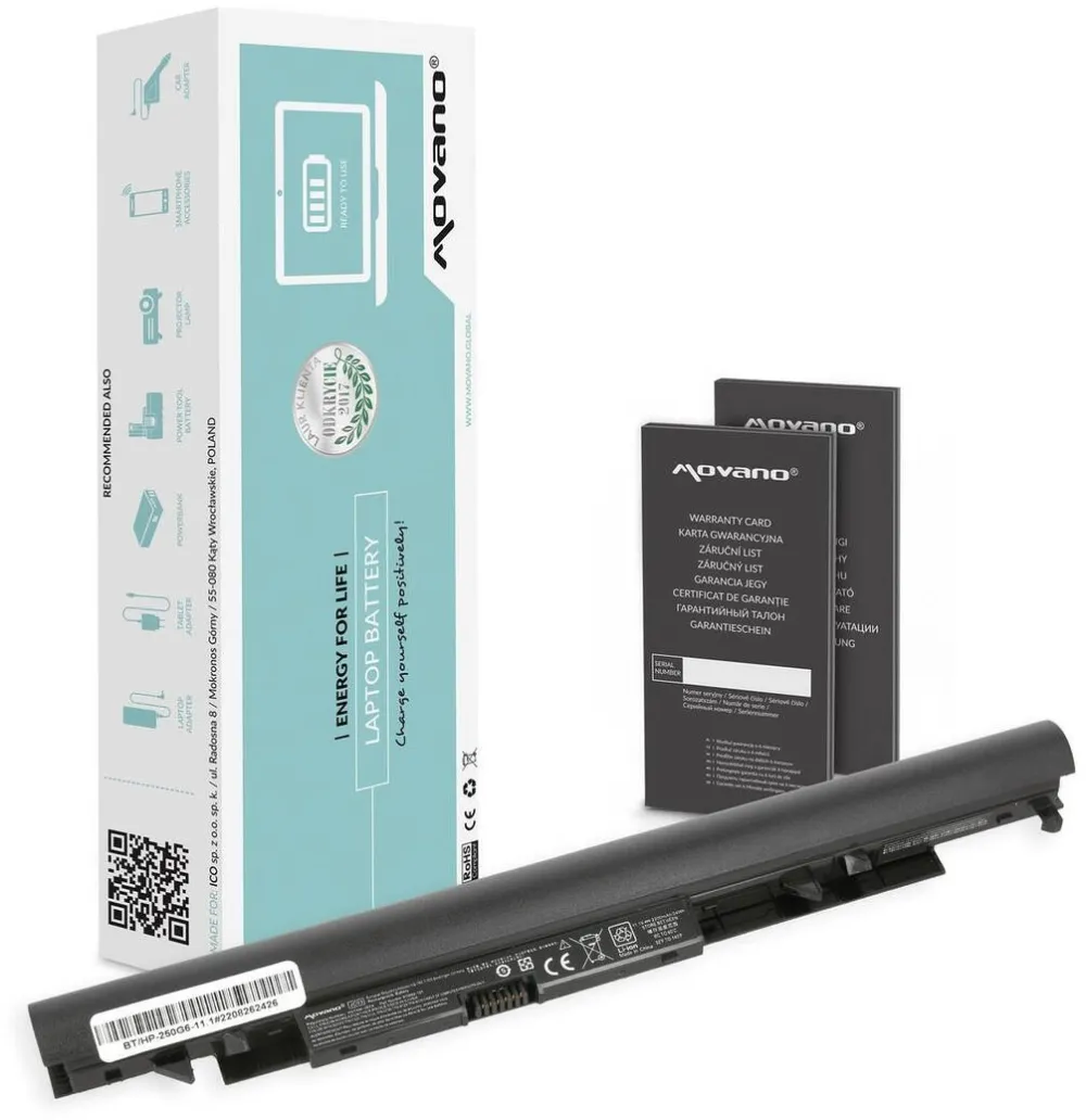 Acumulator Laptop Movano pentru HP 240 250 255 258 G6, 2200 mAh, 10.8V-11.1V
