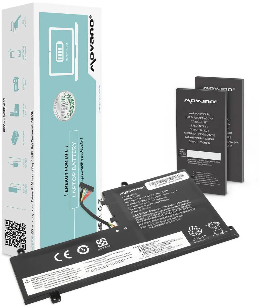 Acumulator Laptop Movano pentru Lenovo Legion Y530, Y730, Y740