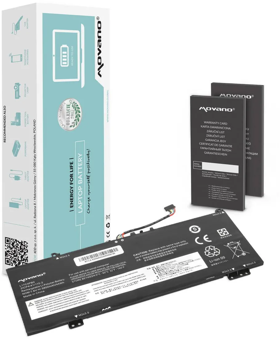 Acumulator Laptop Movano pentru Lenovo IdeaPad 530S-14IKB, 530S-15IKB