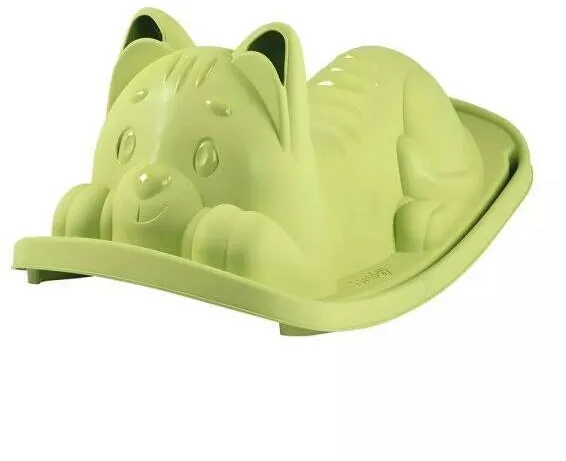 Smoby Life: balansoar in forma de pisica, capacitate de incarcare 50 kg - verde