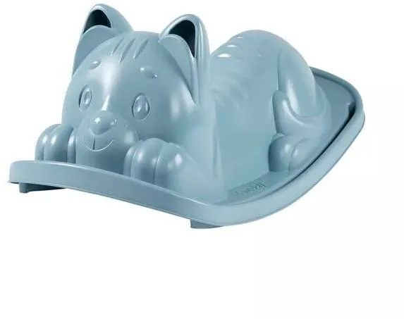 Smoby Balansoar in forma de pisica, Smoby, capacitate de incarcare 50 kg - albastru