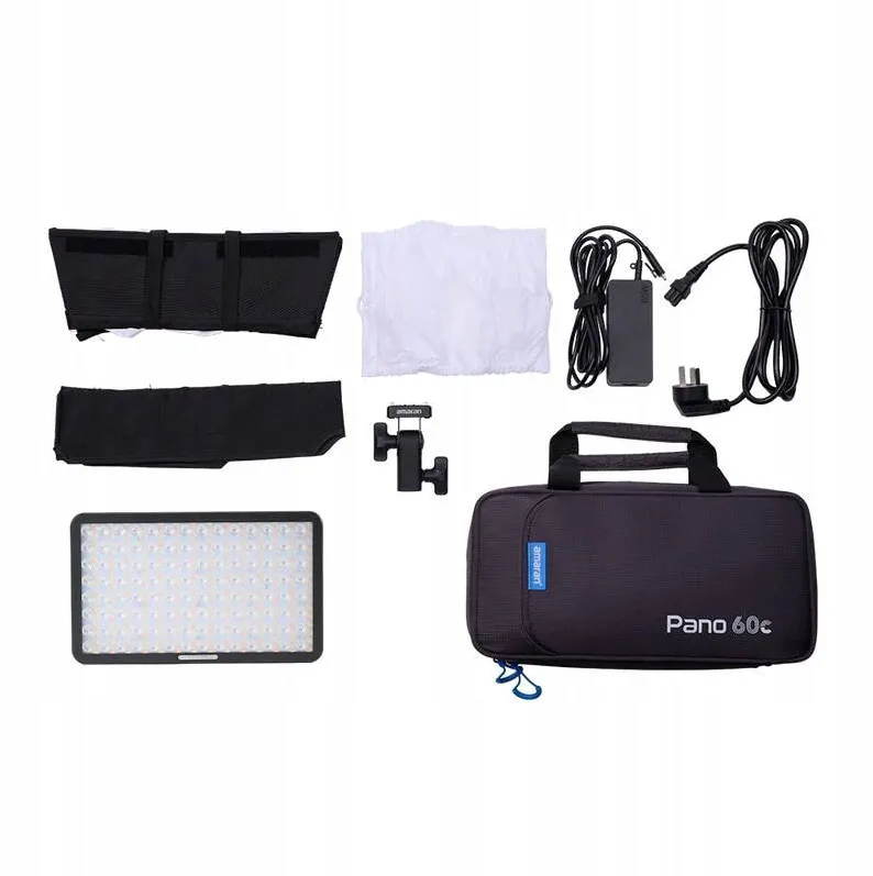 Amaran Panou LED foto-video RGBWW Amaran Pano 60c kit, 60W, 2300K-10000K, CRI 96, antracit