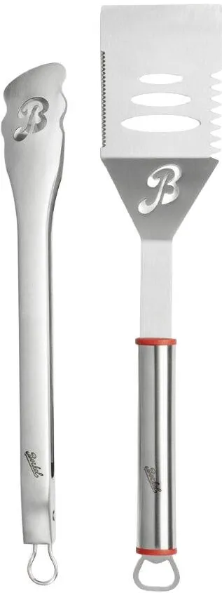 Berkel Set ustenile Barbecue Berkel, spatula multifunctionala, cleste cu maner ergonomic, material otel inoxidabil de inalta calitate, desfacator sticle integrat, durabil, piese lavabile la masina de spalat vase, ideal pentru pasionatii de barbecue, inox