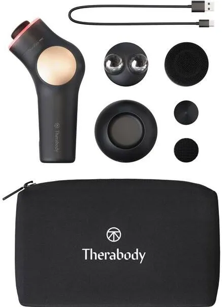 Therabody Dispozitiv de masaj Therabody TheraFace PRO, 3 viteze (1750, 2100, 2400 PPMs), Negru/Auriu