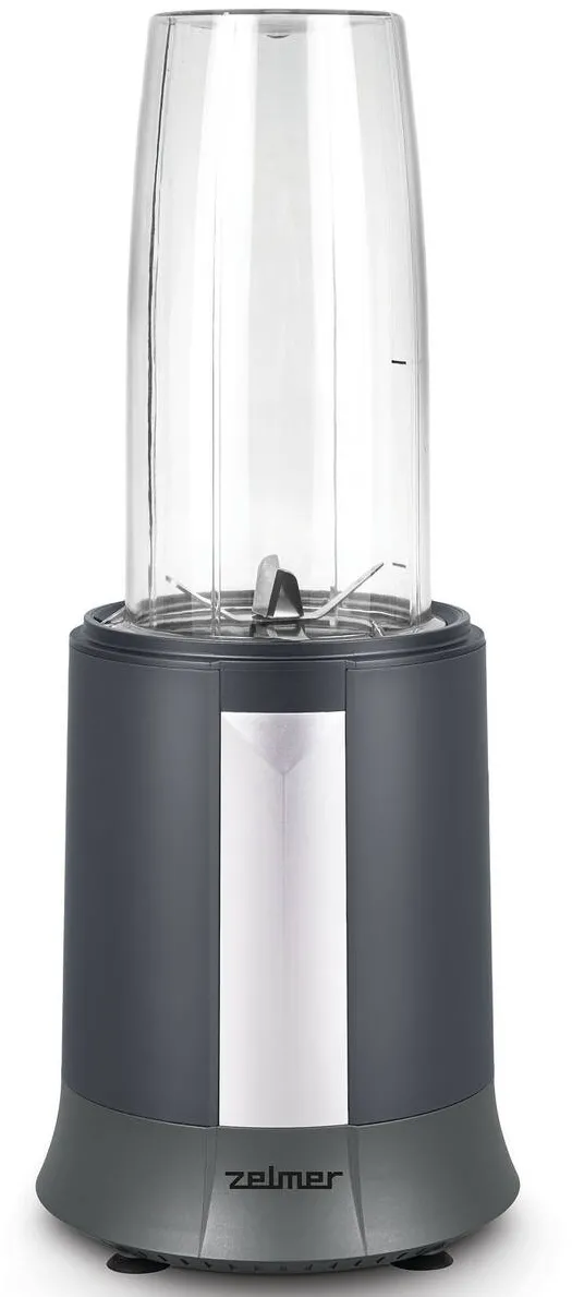 ZELMER Blender portabil Zelmer ZSB3200, 1200 W, 6 lame din otel inoxidabil, 2 capace sport cu flip-top, negru