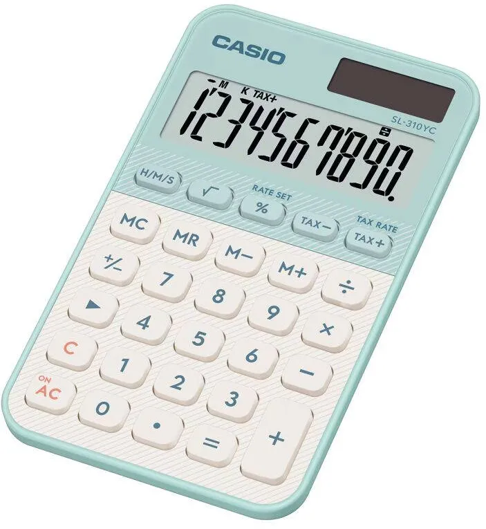 CASIO Calculator de birou SL-310YC-LG verde, 301472