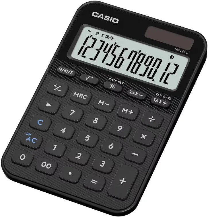 CASIO Calculator de birou MS-20YC-BK negru