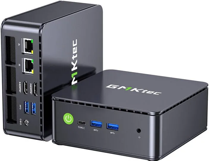 Sistem Mini GMKtec G11 cu procesor AMD R2514, 16 GB RAM, 512 GB SSD si Windows 11 Pro