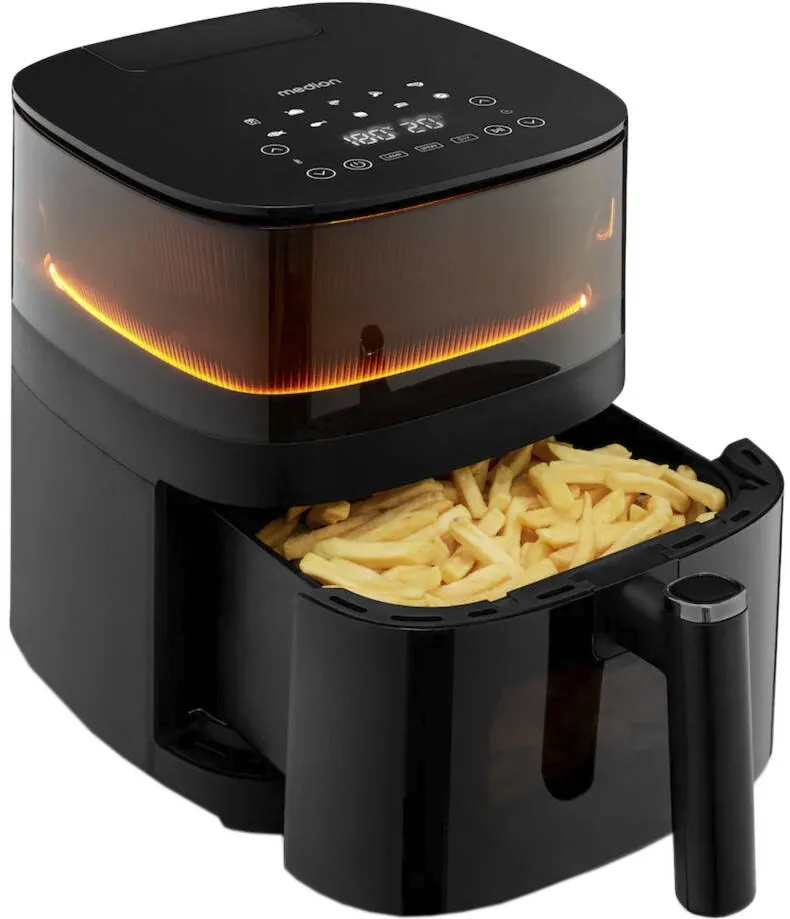 Medion Friteuza cu aer cald Life X10 MD11780 XL (negru, 1.500 wati, cos 5,0 litri)