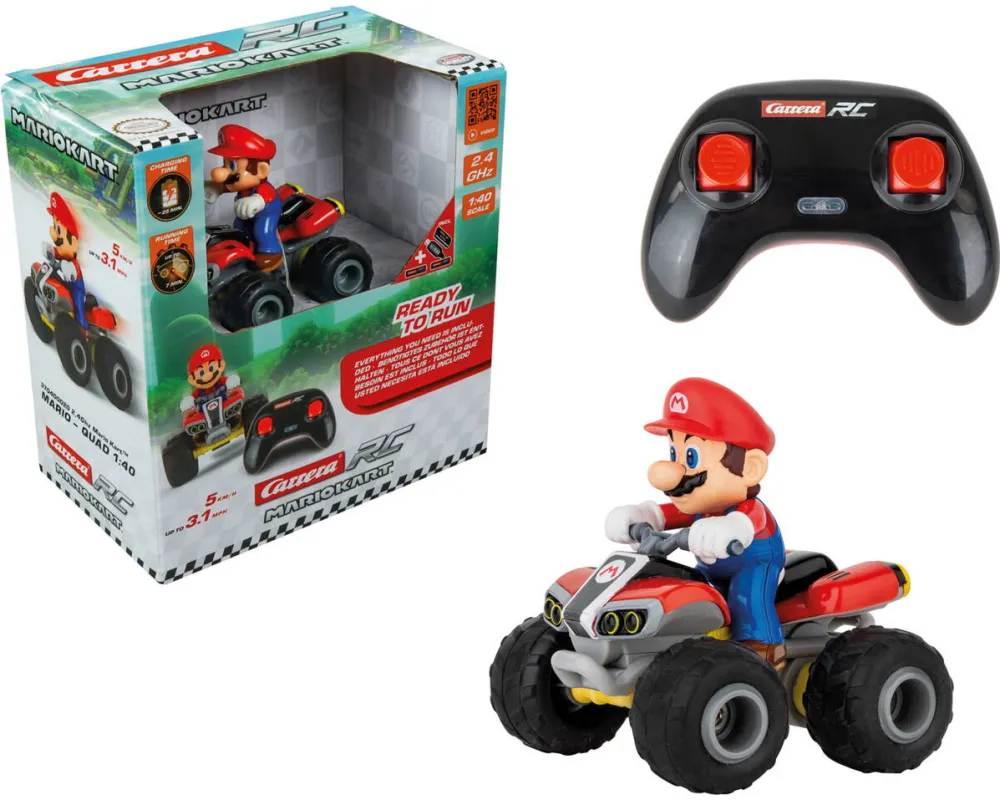 Masina Carrera RC 2.4GHz Mario Kart - Mario Quad Scale 1:40