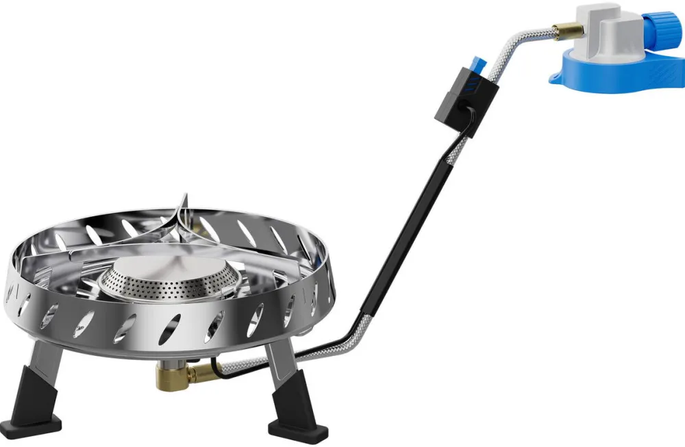 Campingaz camping stove Camp & Trek Connect (silver, 2 kW, cooking surface Ř15 cm)