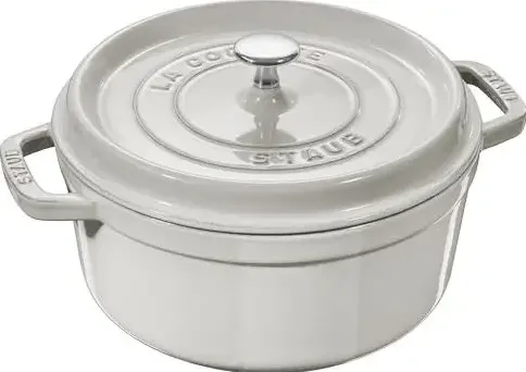 Staub La Cocotte rotunda 26 cm, trufe albe, fonta