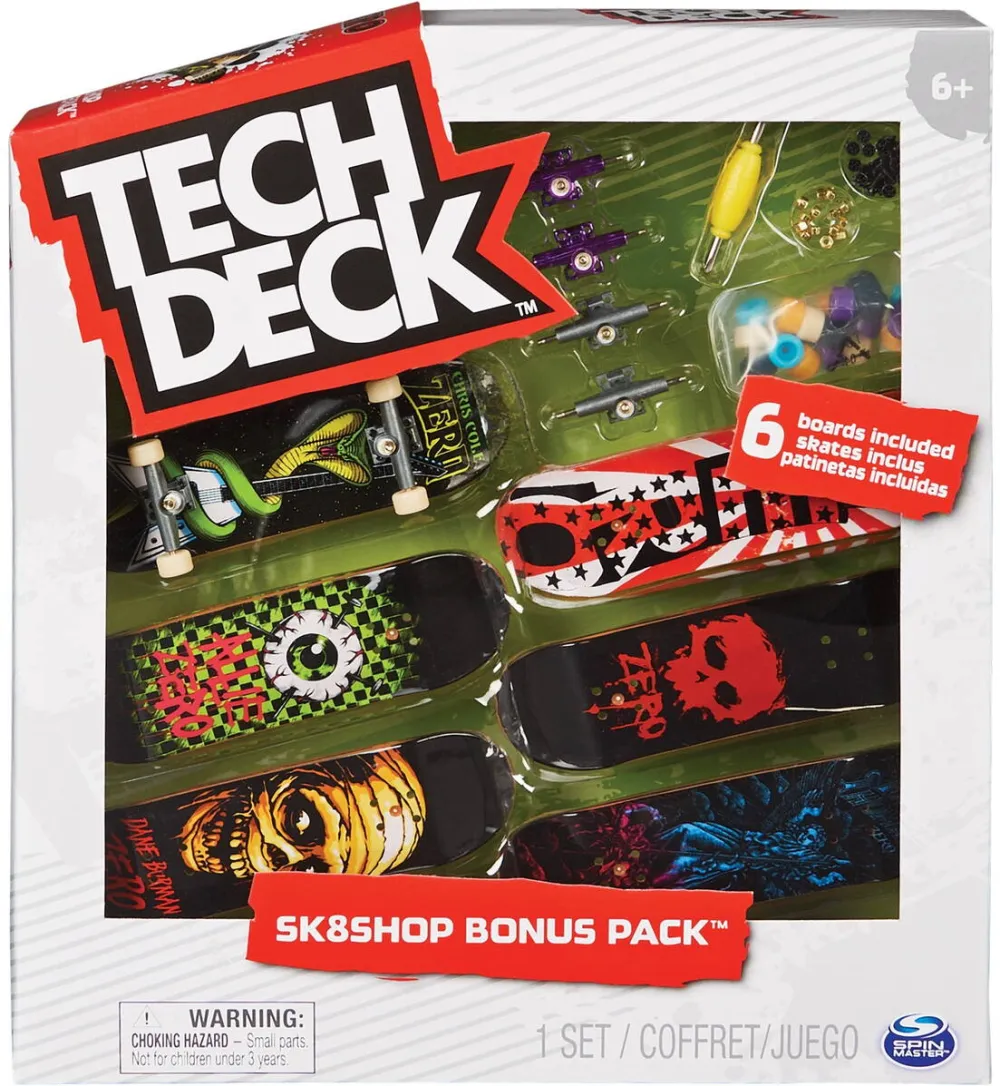 Jucarie creativa Spinmaster Spin Master Tech Deck - Sk8te Shop Bonus Pack, Toy Vehicle (Multicolored)