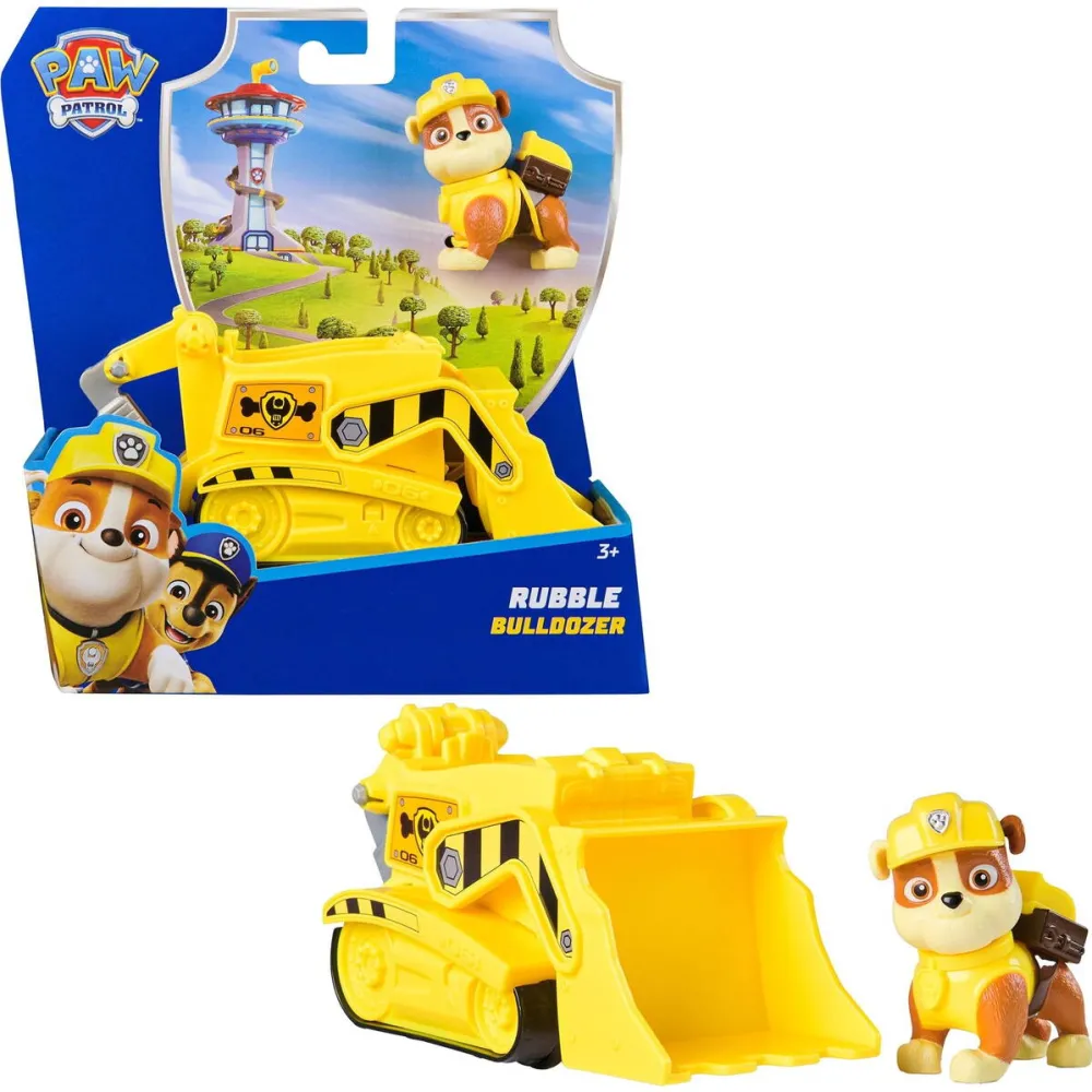 Vehicul de constructie Spin Master Paw Patrol cu figurina Rubble