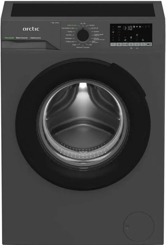 ARCTIC Masina de spalat rufe APLM2WFSU27211S, 7 kg, 1200 RPM, Clasa A, Silent Inverter, SaveInAll, IronExpress, Flow Control, Antracit
