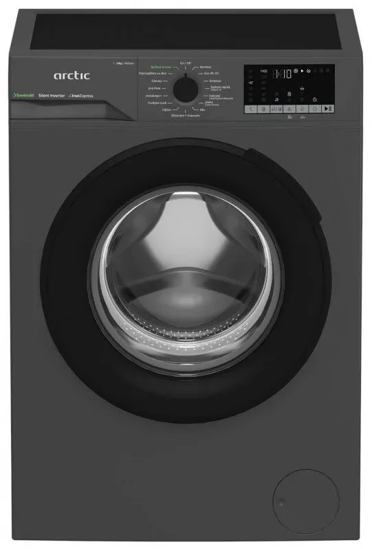 ARCTIC Masina de spalat rufe APLM2WFSU210411A, 10 kg, 1400 RPM, Clasa A, Silent Inverter, ExtraSteam, Add-In, Antracit
