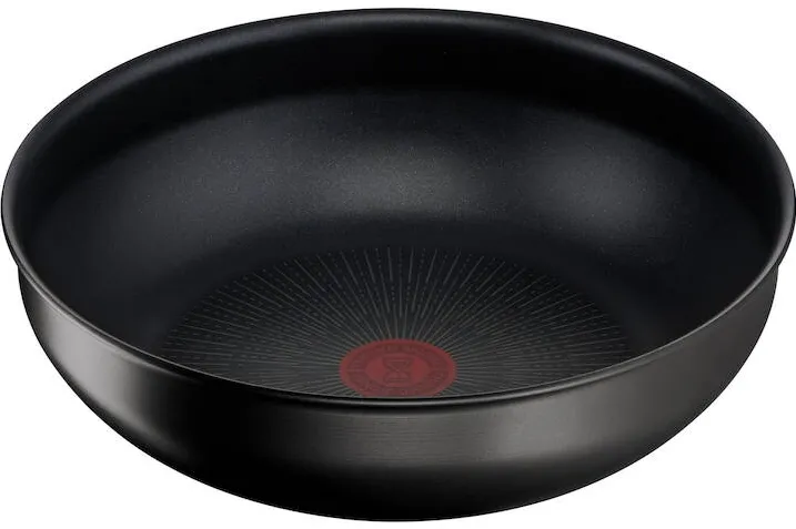 TEFAL Tigaie wok Ingenio Unlimited, 26 cm, inductie, invelis antiaderent din titan, indicator Thermo-Signal, negru