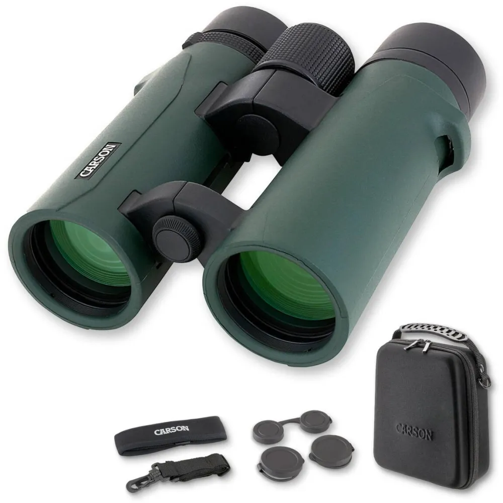 Carson Binoclu Rd De Dimensiuni Normale, Design Cu Punte Dubla, 8X42Mm, Impermeabil, Robust, Anti-Aburire (Rd-842)