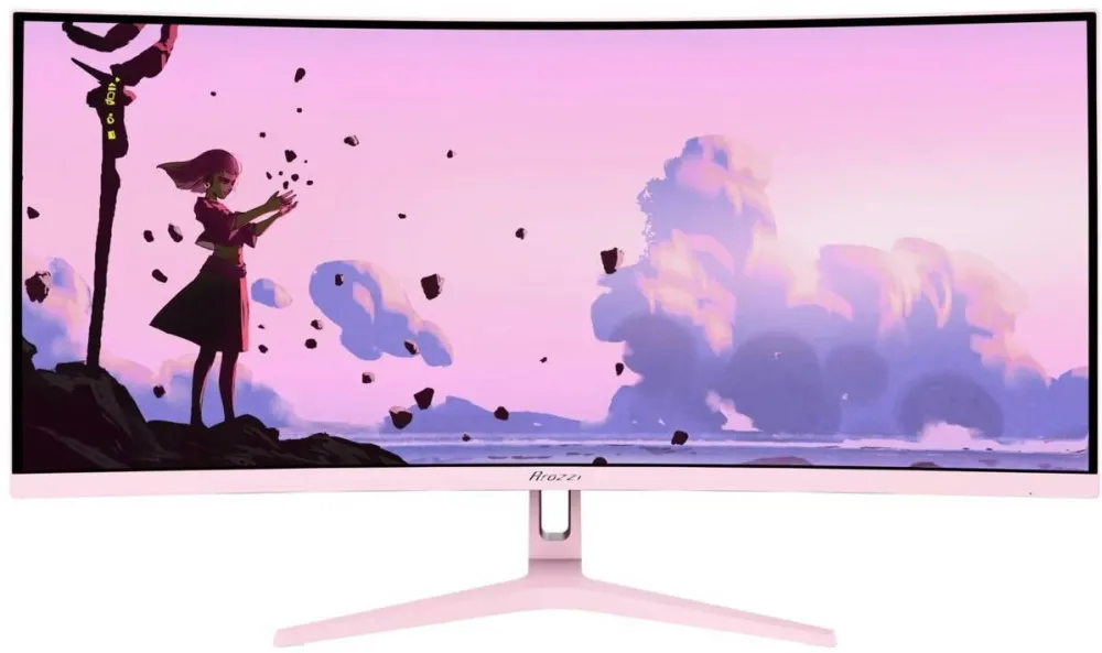 Monitor Arozzi Monitor LED Curbat, Arozzi Nova 34", 3440x1440, 165Hz, roz