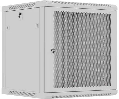 Rack LANBERG Wall mounted installation cabinet 19" 12U 600X600, Grey perforated door (Flat pack)