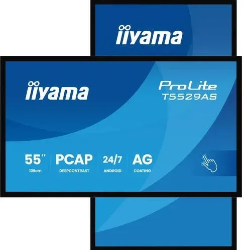IIyama DS T5529AS 139cm PCAP TOUCH 55 /3840x2160/2xHDMI/USB/USB-C 24/7