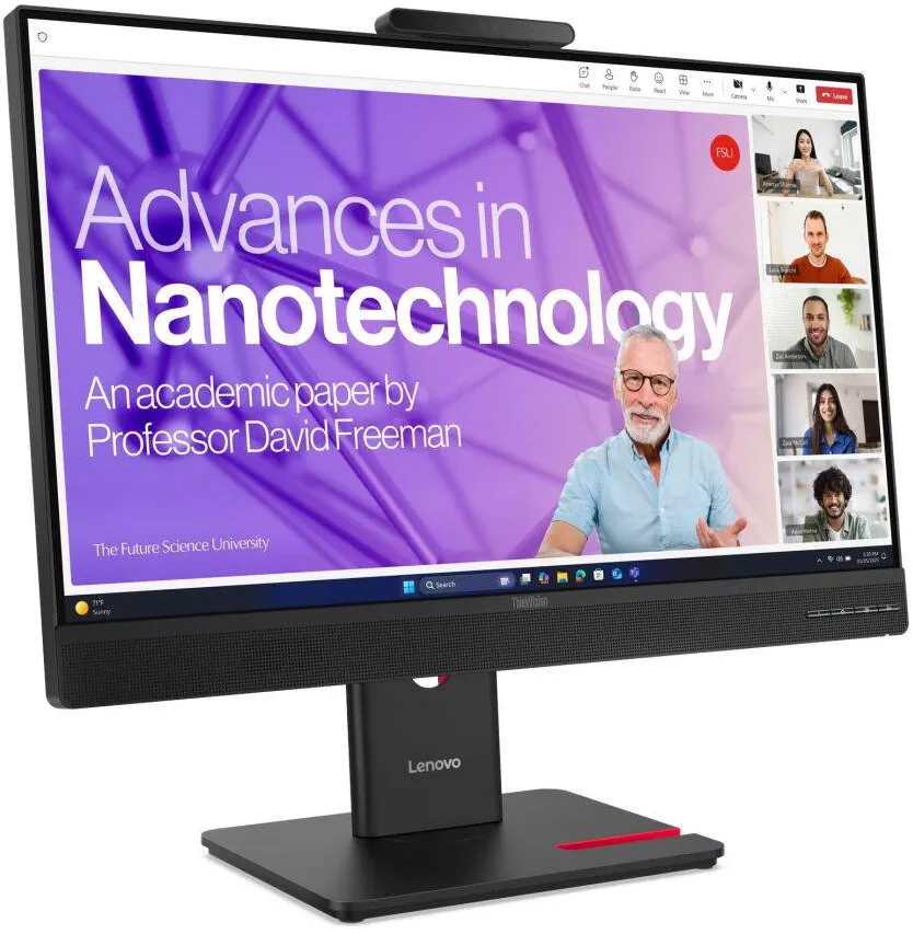 Monitor Lenovo Monitor Lenovo ThinkVision T24-4v, 23,8", Full HD, IPS, negru, 23,8x14x5cm