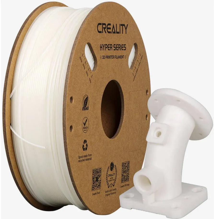 CREALITY Creality Hyper ABS filament, 3D filament (white, 1 kg, 1.75 mm, on roll)