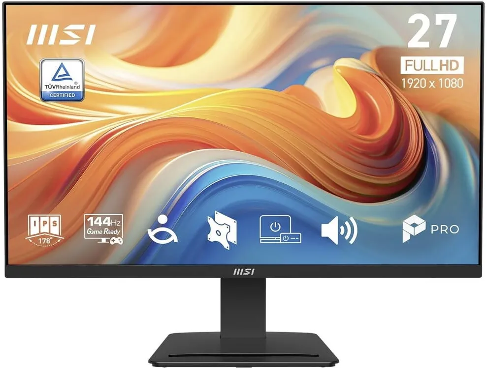 Monitor MSI Monitor IPS LED MSI 27" Pro MP273 E14A, Full HD 1920 x 1080, VGA, HDMI, DisplayPort, Boxe, 144 Hz, 1 ms Negru