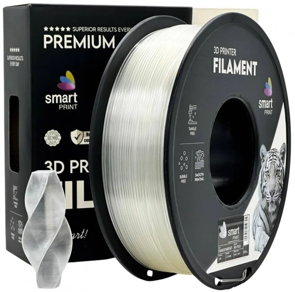 SMART PRINT Filament 3D Smart Print HS-PLA 1 kg transparent