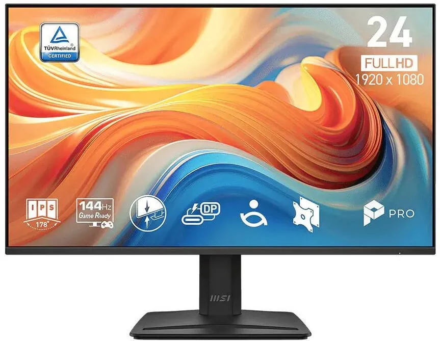 Monitor MSI Monitor MSI PRO MP242 E14C, 23,8", IPS, Full HD, negru