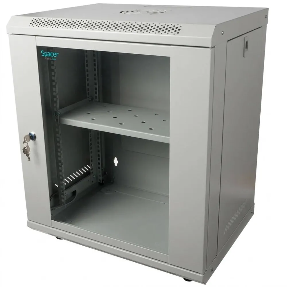 Rack metalic Spacer SPCW-12U-400-GR-02 500x400 mm