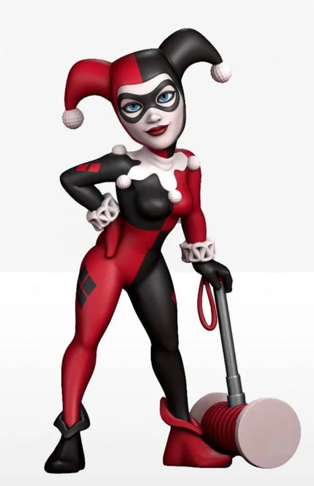 MiniX Figurina Minix Harley Quinn, 12 cm, multicolor, set colectionabil