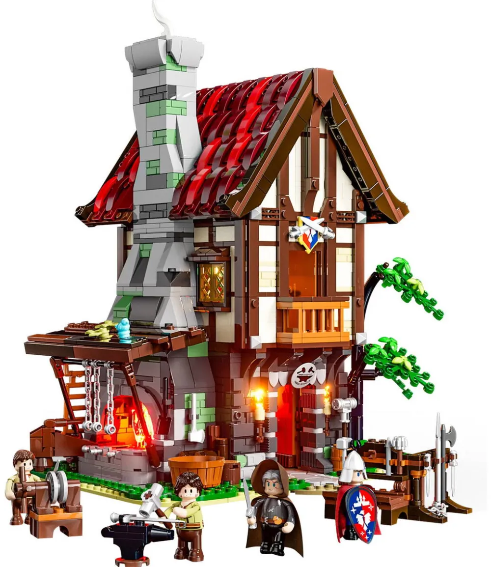 Jucarie creativa Lumibricks Blacksmith's House, construction toy