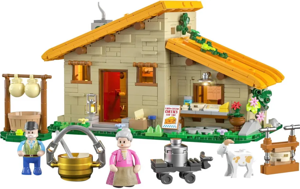 Jucarie creativa Lumibricks Farm Cheese House, construction toy