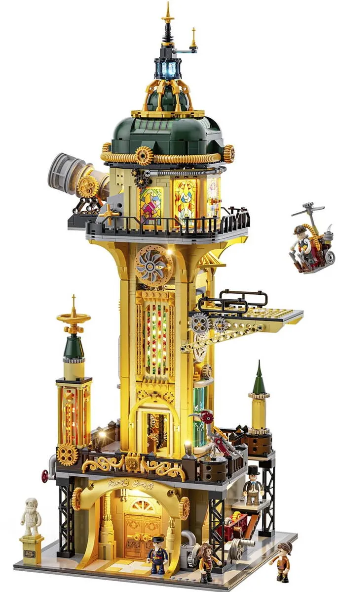 Jucarie creativa Lumibricks Steampunk Watchtower, construction toy