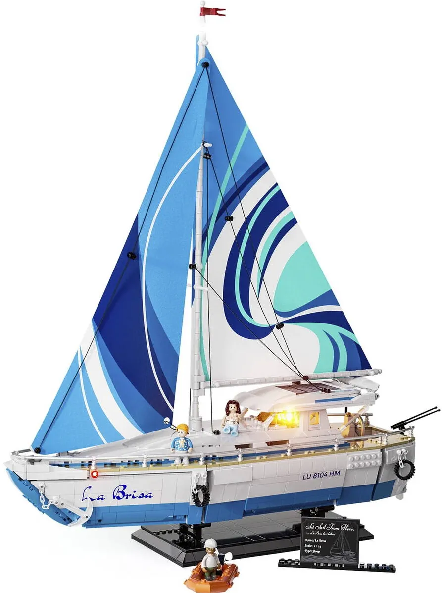 Jucarie creativa Lumibricks The Sailboat: La Brise, construction toy
